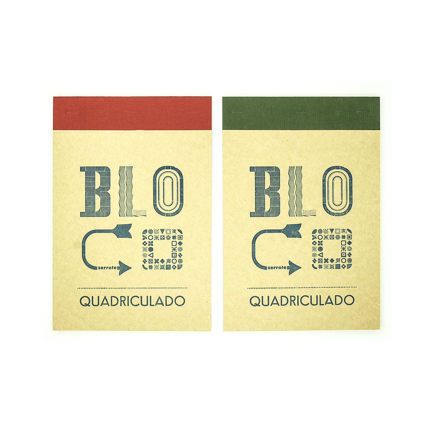 Bloco quadiculado rot oder grün
