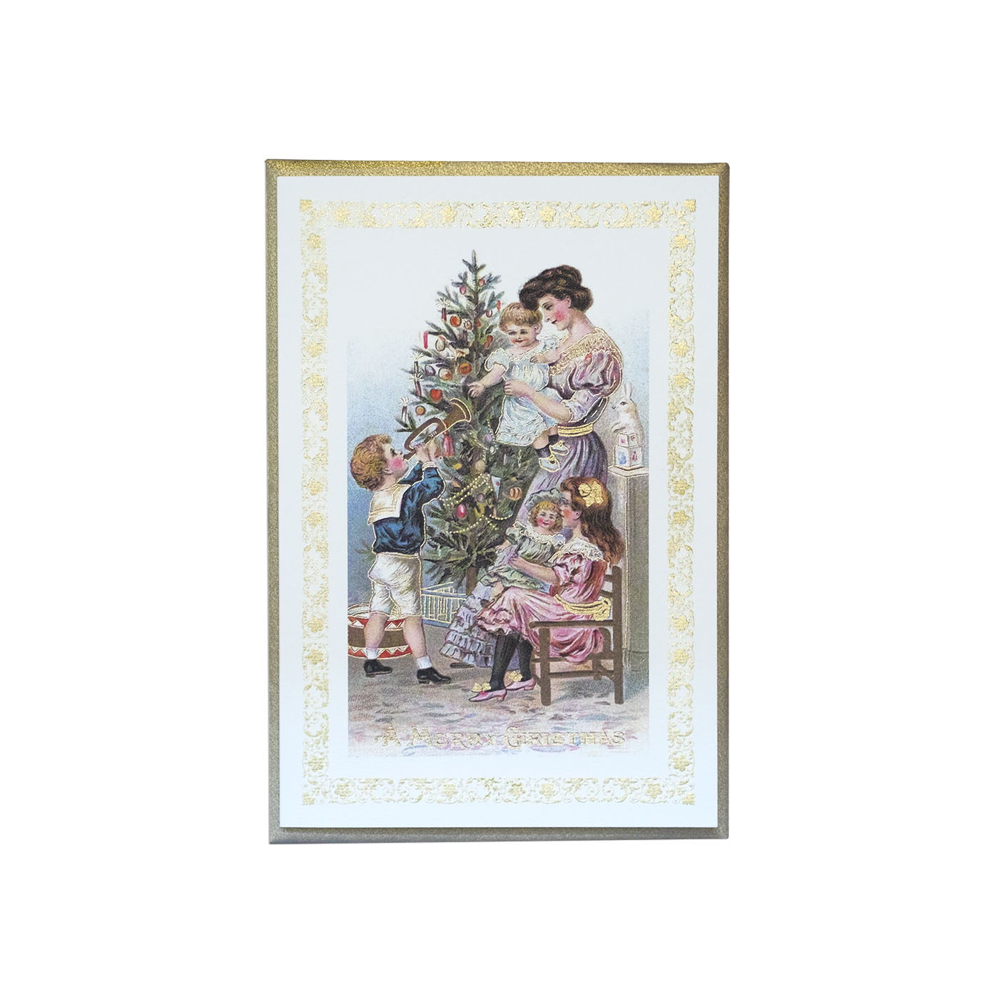 Weihnachten_3 Vintage Weihnachtskarte "Familie"
